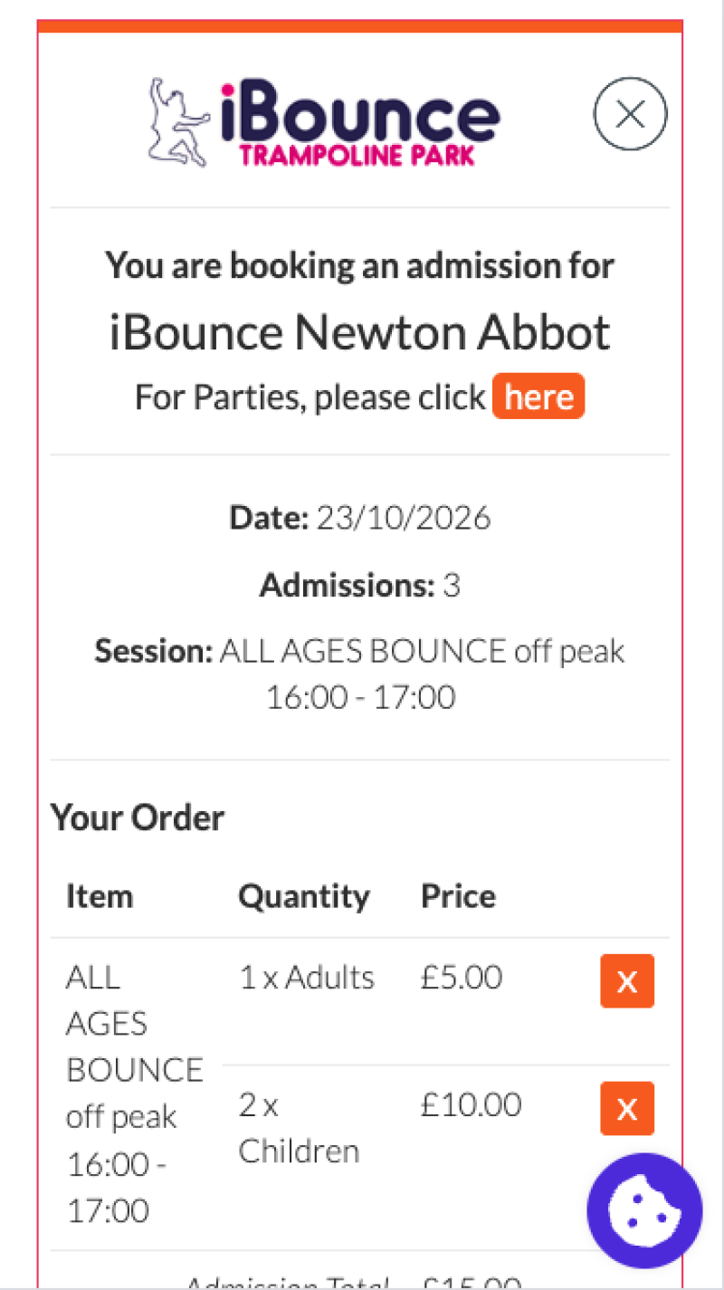 iBounce Newton Abbot mobile website