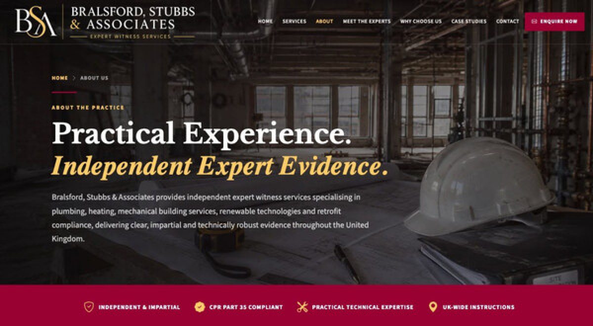 Bralsford, Stubbs & Associates Website Redesign